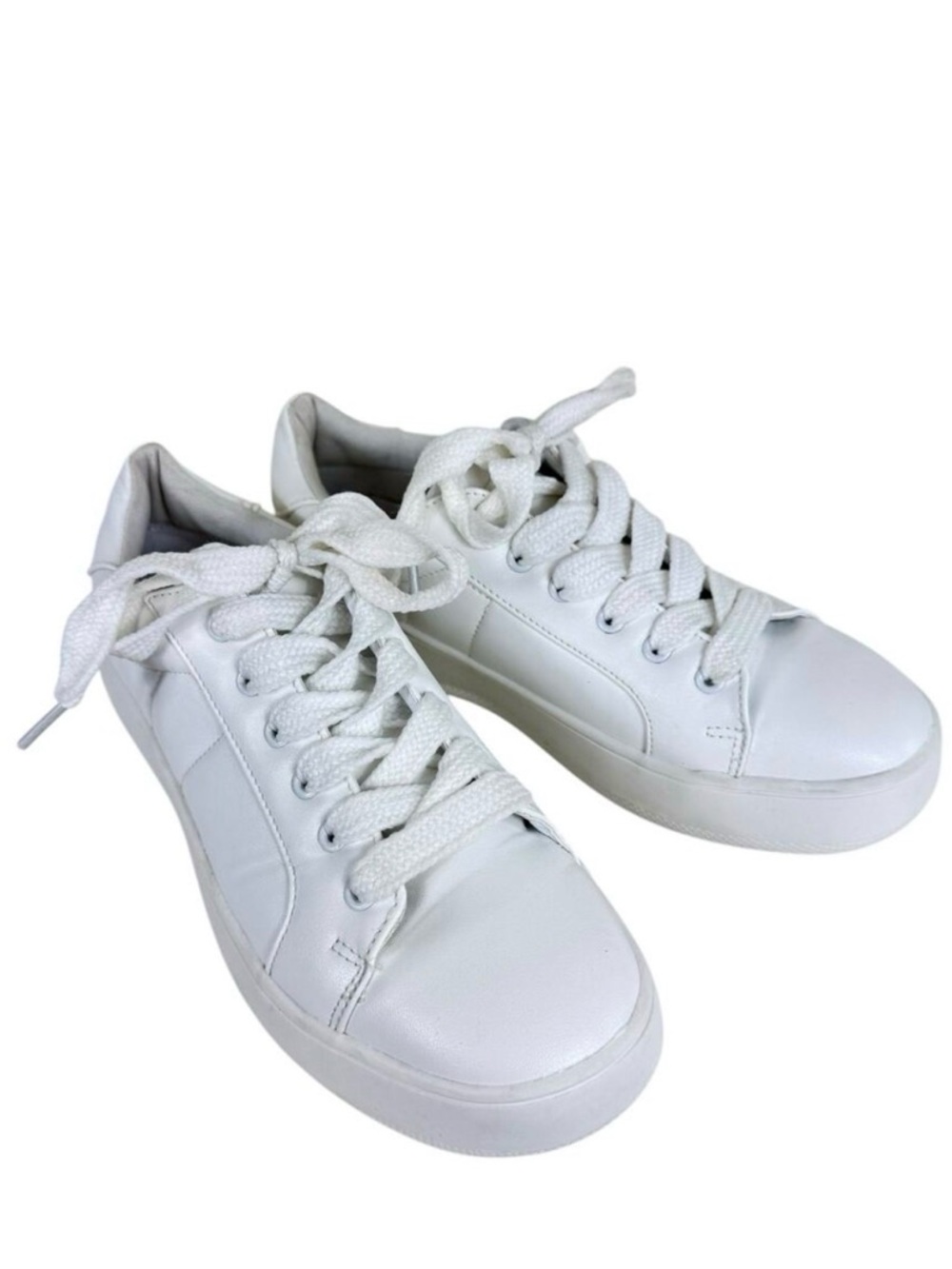 REPORT White Lace Up Platform‎ Casual Sneaker Tennis Shoes Women's Size 8.5